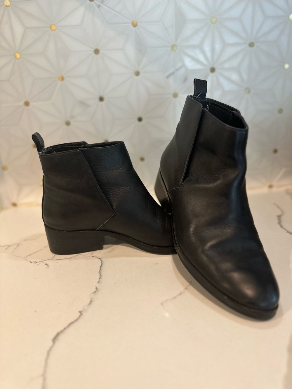 Cole Haan Black Leather Ankle Booties